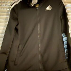 Adidas Black and White Track Jacket
